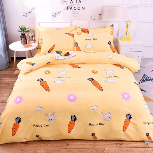Fitted Sheet Mattress Cover Printing Bedding Linens Bed Sheets with Elastic Band Double Queen