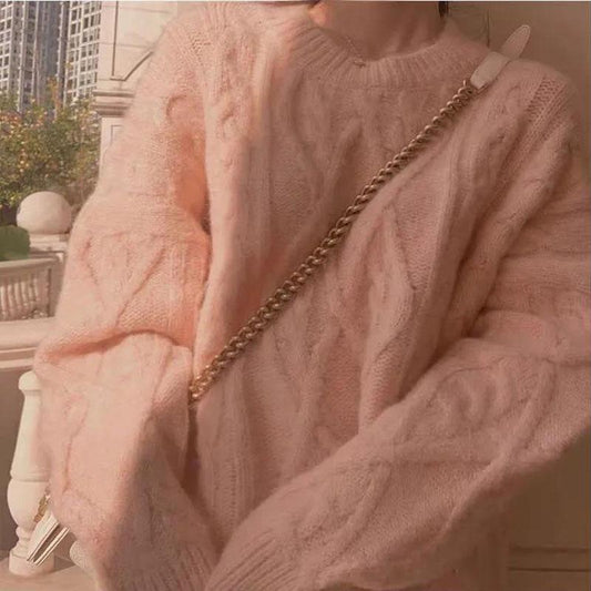 Autumn Winter Thick Sweater Women Knitted Ribbed Pullover Sweater Long Sleeve Turtleneck Jumper Soft Warm Pull Femme