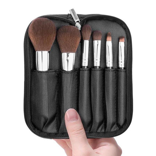 6pcs Mini Makeup Brush Set Full Soft Hair Portable Eye Beginner Makeup Set