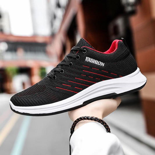 Korean Version of The Trend of Men's Clearance Shoes Comfortable Casual Sports Shoes Lightweight Non-slip Breathable Student Running Shoes