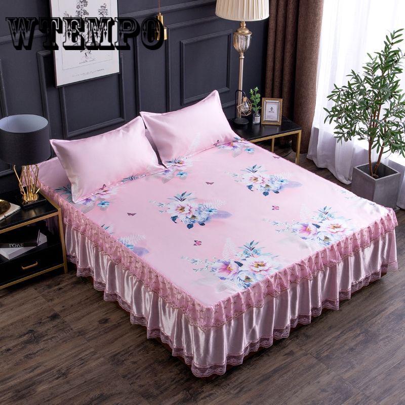 Flat Sheet Home Textile Summer Bed Sheet Pillowcase Set Cool Bed Mat