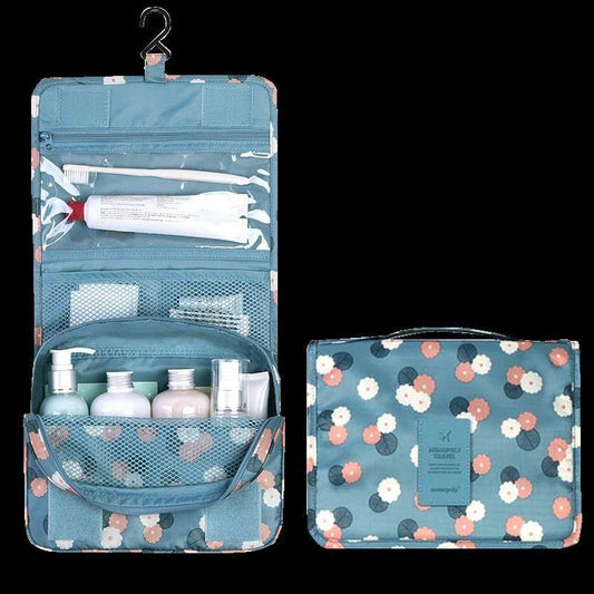 Foldable makeup bags Cosmetic bag Zippered case portable Hanging Toiletry Organizer for Women Girls