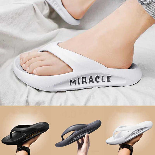 Summer Slippers Men's Flip Flops Thick Bottom Soft Bottom Home Non-slip Slippers Outdoor Beach