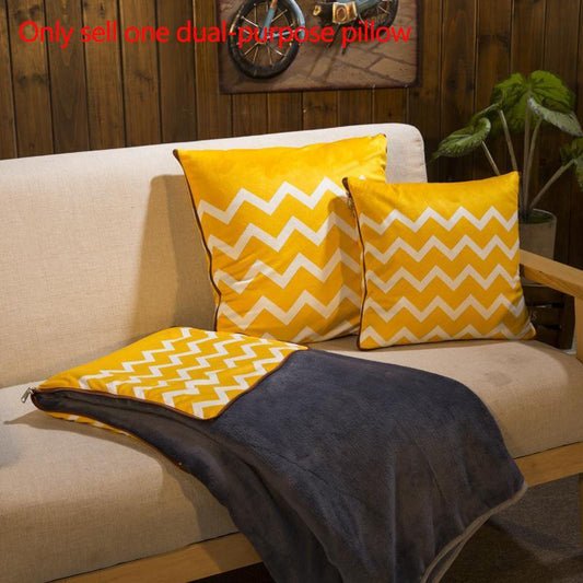 Coral Velvet Throw Pillow Dual-purpose Throw Pillow Variable Quilt Home Sofa Pillow Car Warm Artifact