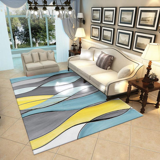 Carpets for Living Room European Abstract Art Ink Painting Pattern Carpet Sofa Coffee Table Mat