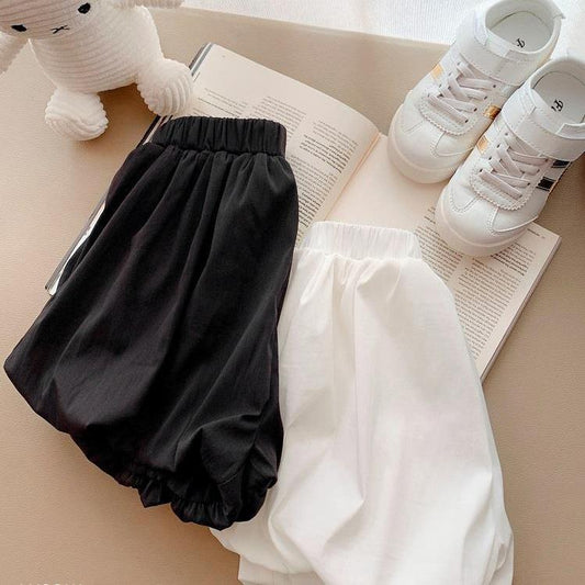 Children's Pants Summer Girls' Shorts Loose Bract Pants Korean Solid Casual Pants Lantern Pants Pumpkin Pants