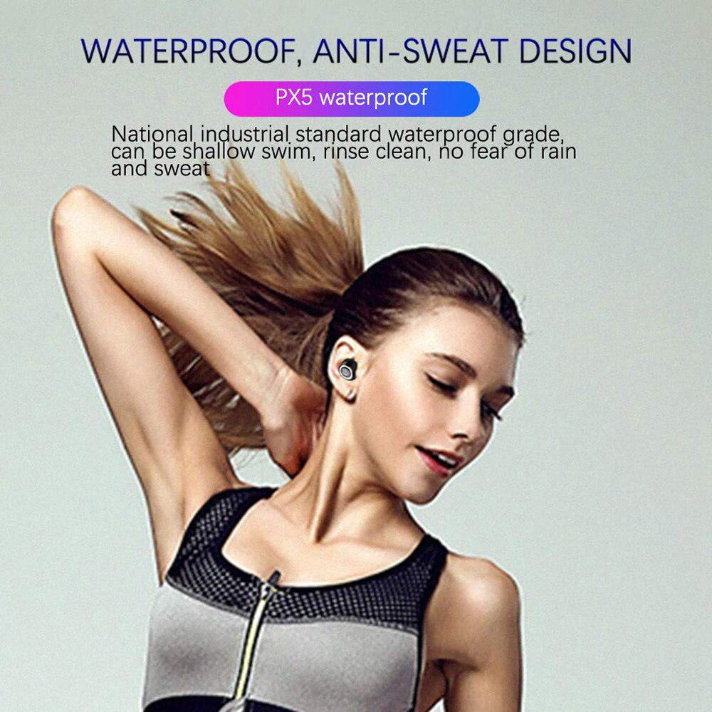 Waterproof 5.0 Earphones Bluetooth Mini HIFI TWS Earbuds Wireless Headphones Noise Reduction Headset