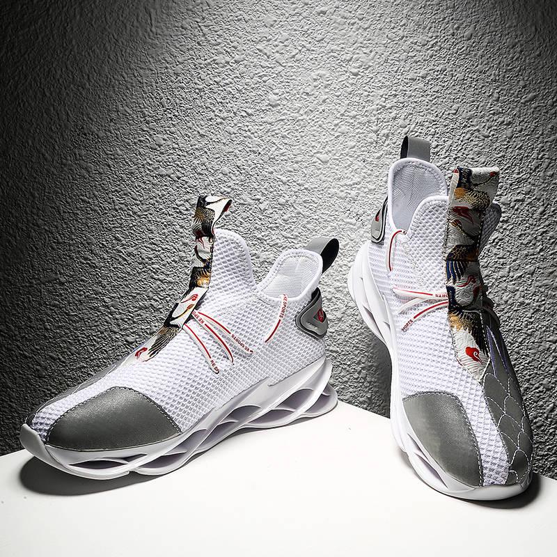 Blade men's shoes embroidered civil and military double full breathable shoes reflective luminous