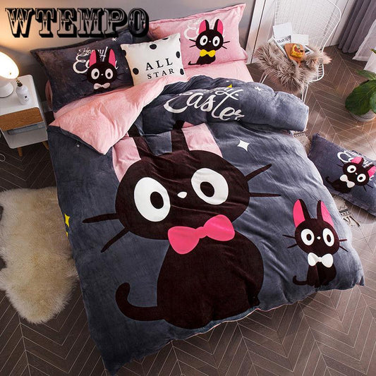 FlannelOn The Bed Fabric Super Soft Fashion Bedclothes Cobertor