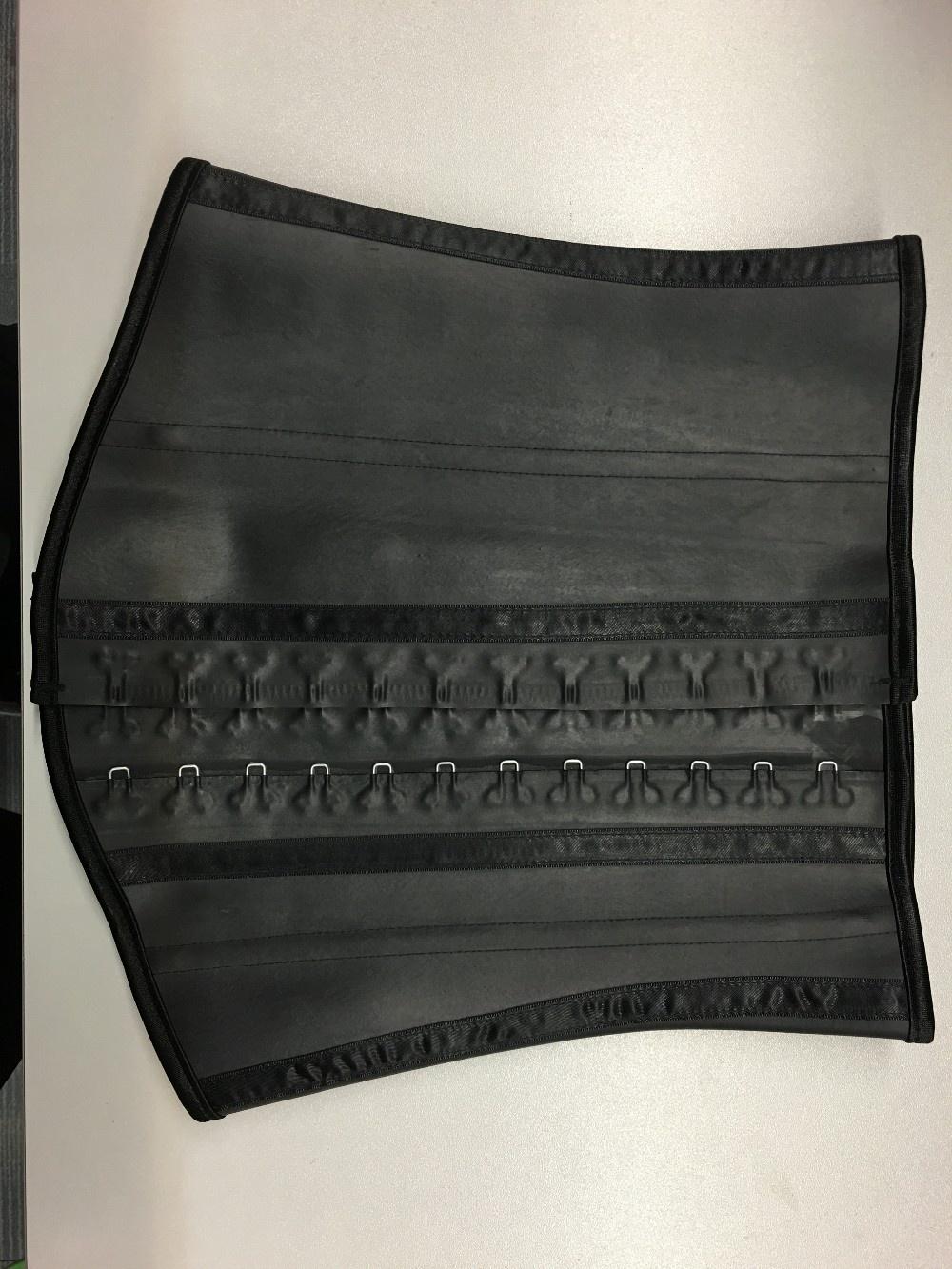 Mens Latex Waist Trainer Strong Hooks Workout Shapewear Tummy Control Thermal