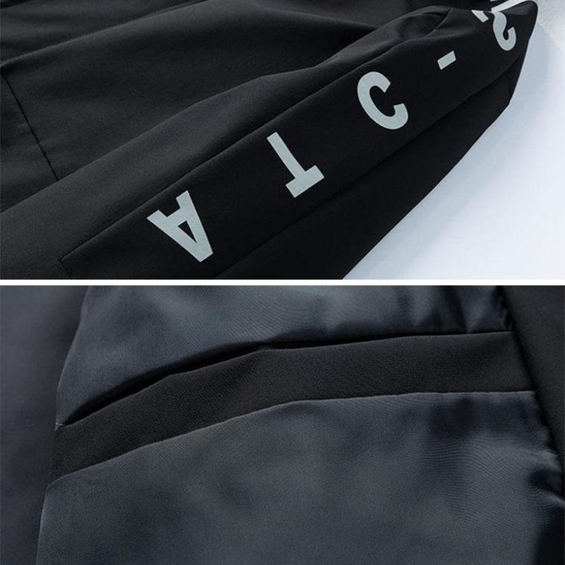 Spring & Fall Boutique Jacket Men Hooded Coat Trendy Casual Top Loose and Comfortable Windbreaker Regular