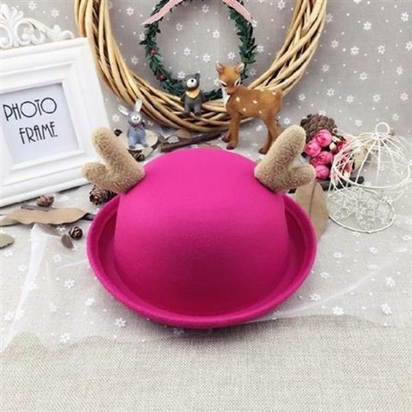 Hairy elk hat Woman Christmas decoration Christmas hat Winter Christmas gift Berets