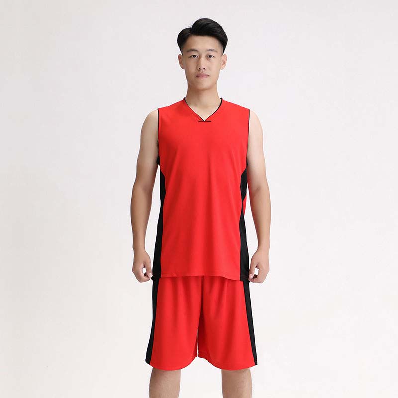 Summer Sports Suit Men's Short-sleeved Young and Middle-aged Basketball Uniform Summer Casual Quick-drying T-shirt Shorts Two-piece Suit