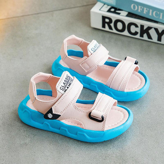 Boys and Girls Sandals Summer Children’s Beach Sandals Big Children’s Soft-soled Baby Shoes Sports Sandals Lightweight Breathable