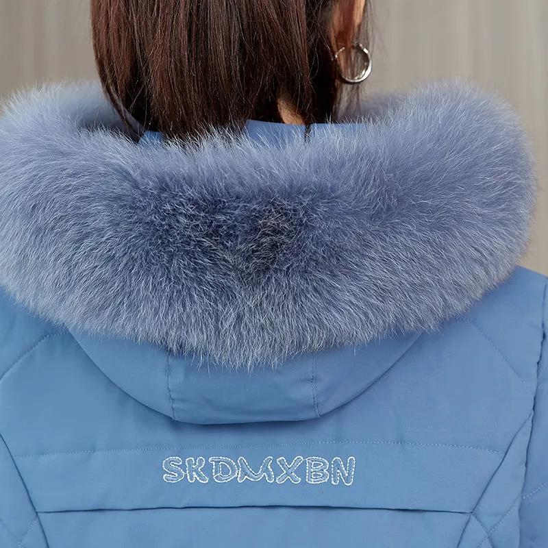 Winter Padded Jacket Women Winter Padded Jacket Mother Winter Jacket Padded Jacket Women Mid-length Thick and Removable