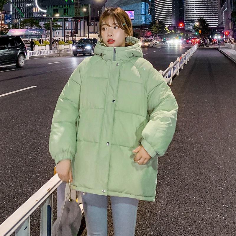 Winter Plus Size Women's Padded Jacket Solid Color Short Down Padded Jacket Thick and Warm Loose Jacket