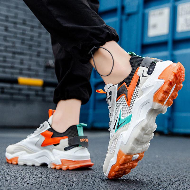 Men's Air Cushion Running Shoes Korean Style Trendy All-match Shoes Breathable Sports Casual Shoes