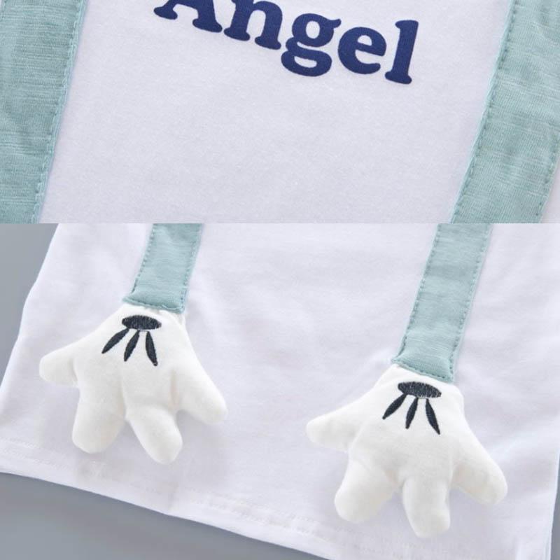 Boys Summer Suit Three-dimensional Decorative Printing Pattern Short-sleeved + Shorts Two-piece Fashion Cute Cool Breathable Light Children's Clothes
