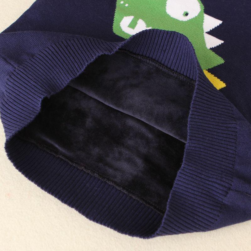 Girls Boy Knitted Sweater Children O-Neck Pullover Sweater for Boys Autumn Winter Outwear