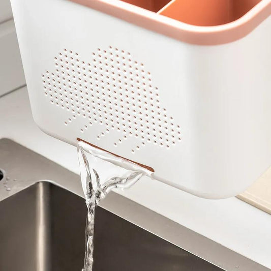 Chopstick Holder Rack, Chopsticks Basket, Spoon Storage Box, Tableware, Kitchen Drain, Multifunctional Household Chopsticks Cage