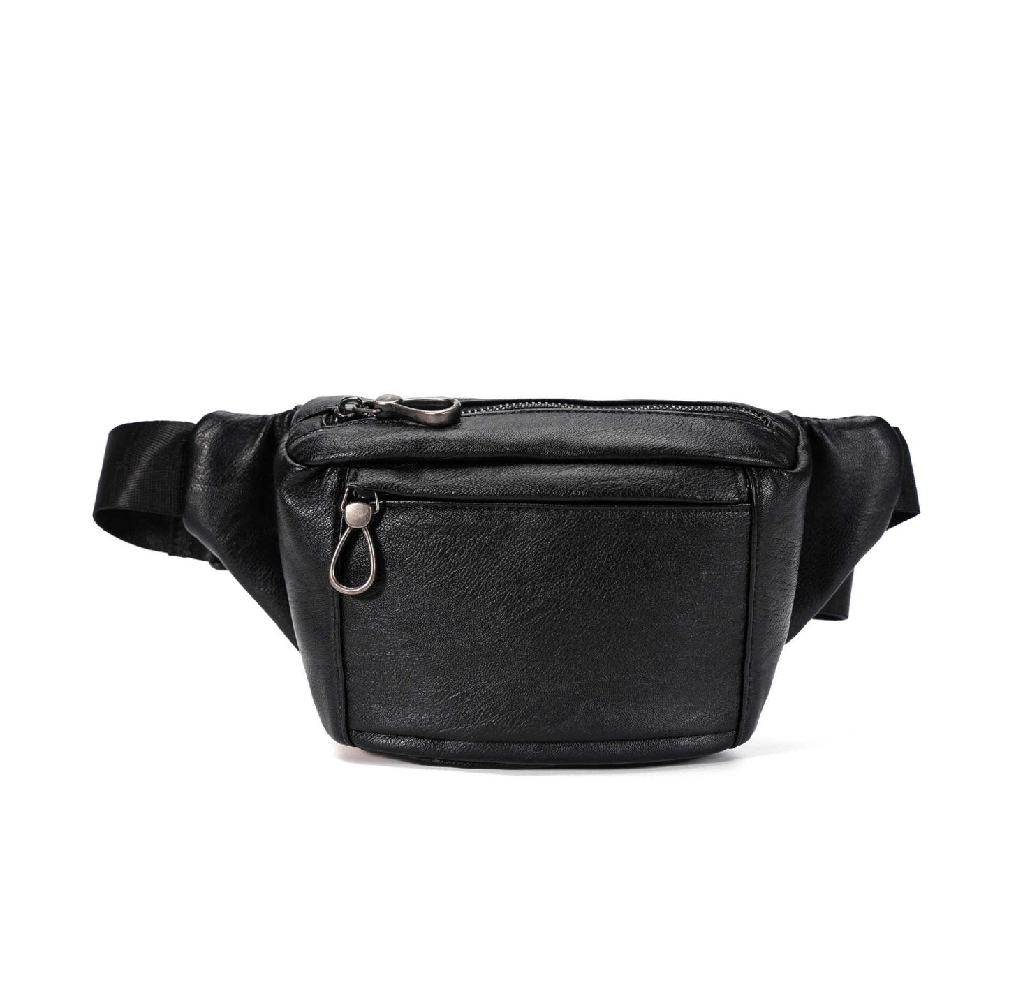 Waist Bag Men's Casual Leather Large Capacity Chest Bag Messenger Bag Fitness Sports Shoulder Bag