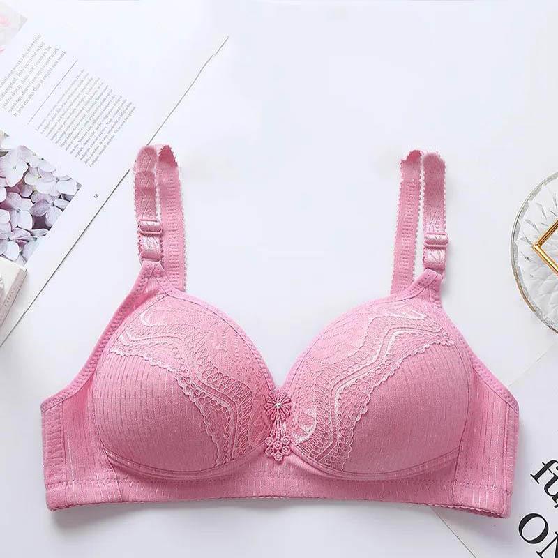 Large Size Bra Full Cup Thin Section No Steel Ring Anti-sagging Breasts Gathered Adjustable Lace Sexy and Comfortable Anti-glare Bra