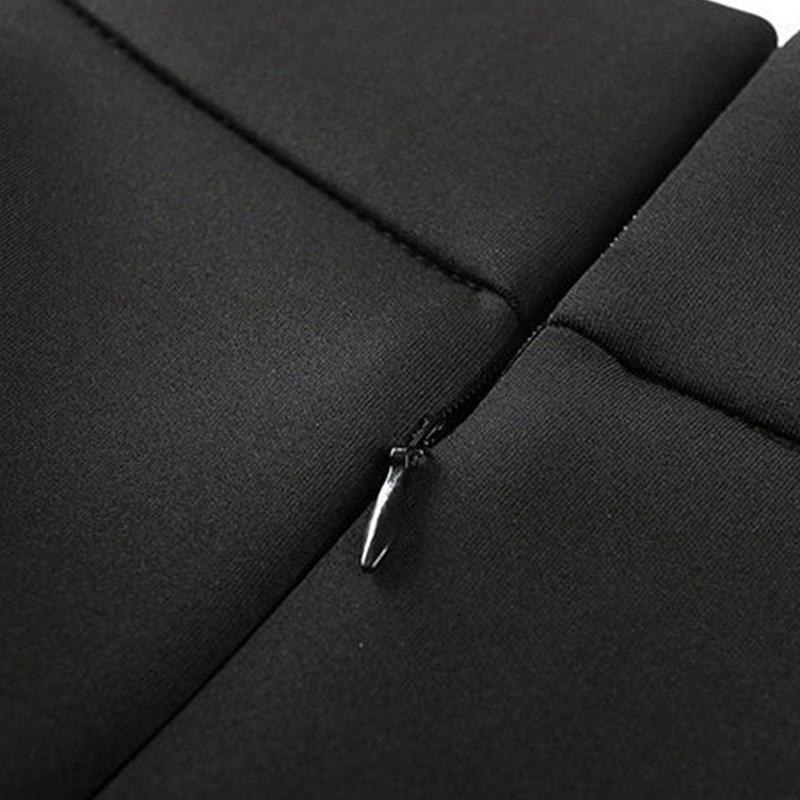 Black Half-length Skirt Plus Size Short Skirt Women's Winter Skirt Large Hem High Waist Pleated Puffy Slim Umbrella Skirt