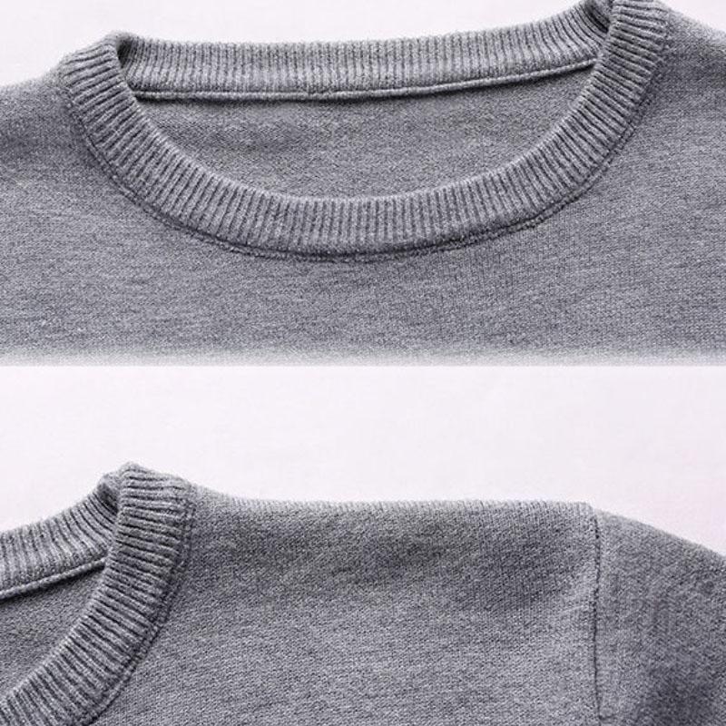 Sweater Men Korean Round Neck Sweater Men's Knit Sweater Long-sleeved All-match Bottoming Shirt To Keep Warm In Winter