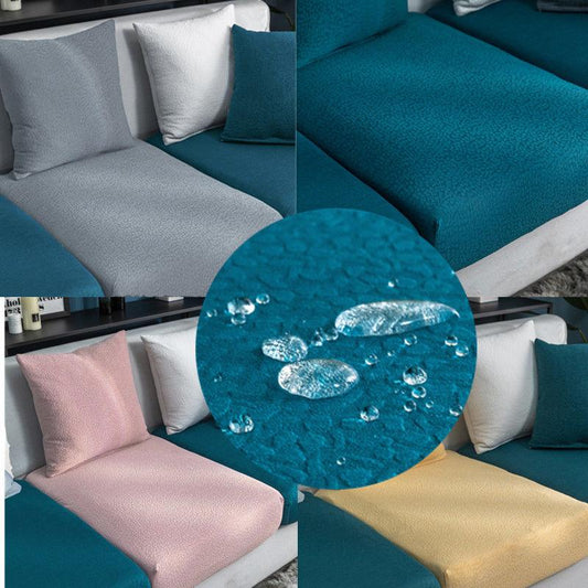 1/2/3/4 Seats Stretch Sofa Cushion Cover for Pet Kids Waterproof Furniture Protector Spandex Washable Removable Slipcover