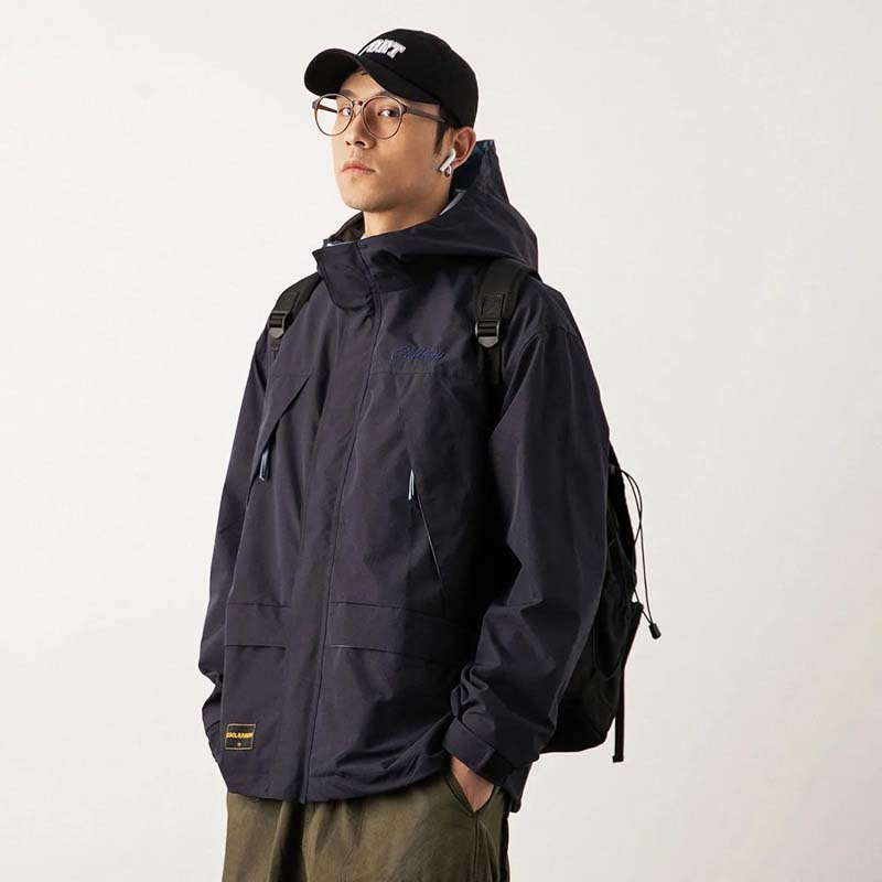 2021 New Spring and Autumn Coat Men's Trend Handsome Loose Jacket Casual Wild Hooded Jacket