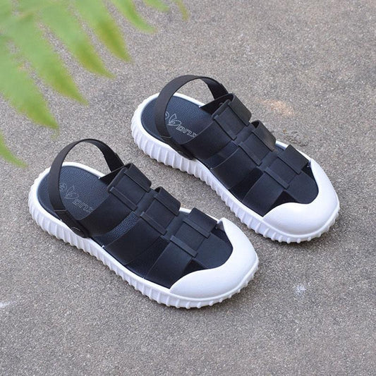 Men's Sporty Sandals for Driving Outside Drifting on The Beach Breathable Hole Shoes Slippers