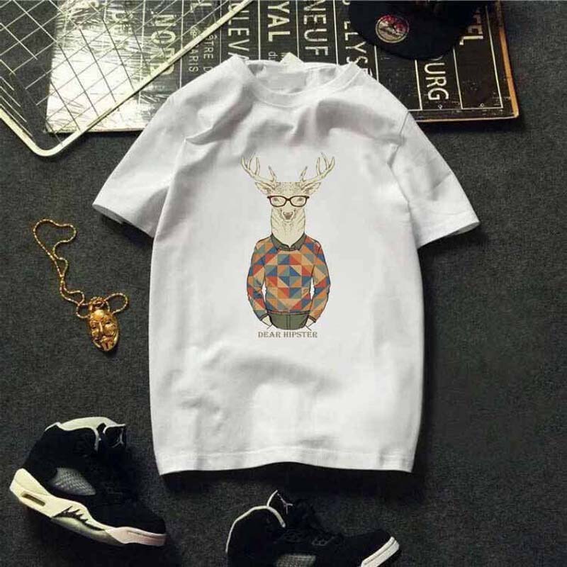 Short Sleeve T-shirt Male Student Round Neck Half Sleeve Men's
