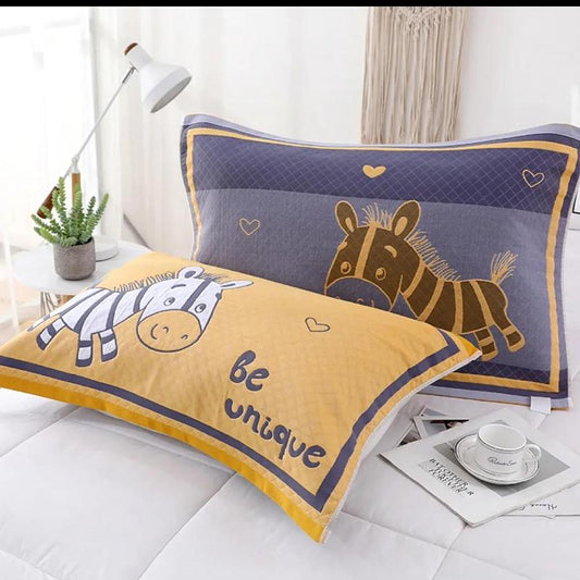 High-end Adult Thickened Couples Do Not Shed Hair and Do Not Fade Pillow Towel Simple Style Cotton Gauze Pillow Towel Large Pair