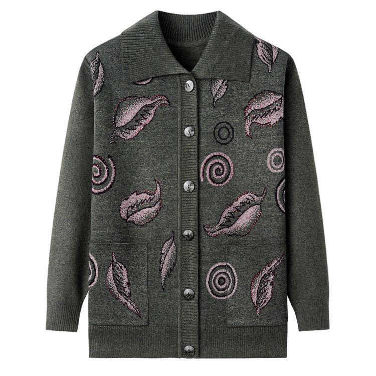 Autumn and Winter Women's Sweater Cardigan Sweater Sweater Sweater Coat Large Plus Size Knitted Sweater