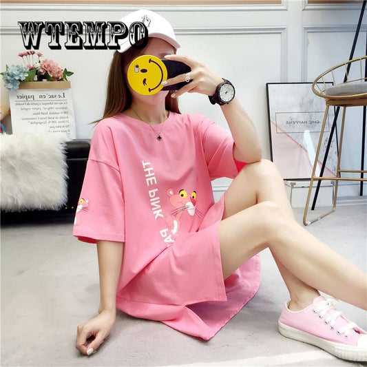 2019 Women Summer Eminino Vestido T-shirt Cotton Casual Plus Size Ladies Dress Casual Linen Dress