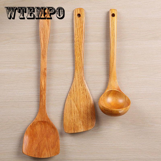 Bamboo Cooking Tool Bamboo Wood Kitchen Tools Spoon Spatula Cooking Mixing Utensils