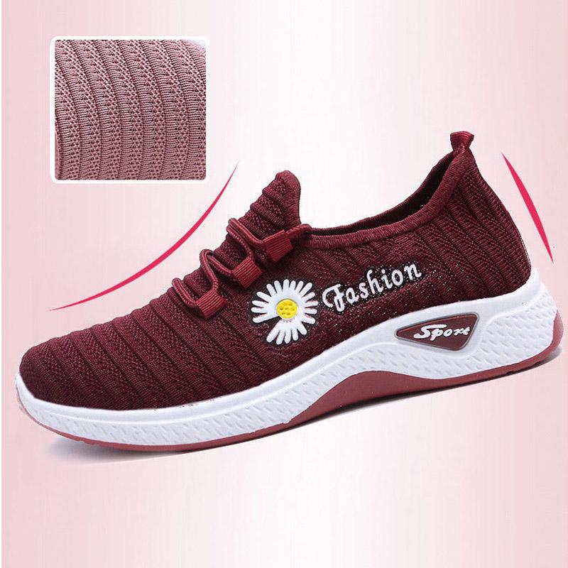 Women Autumn and Winter Plus Velvet Thick Cotton Shoes Non-slip Soft Bottom Cloth Shoes Lightweight Sports Shoes