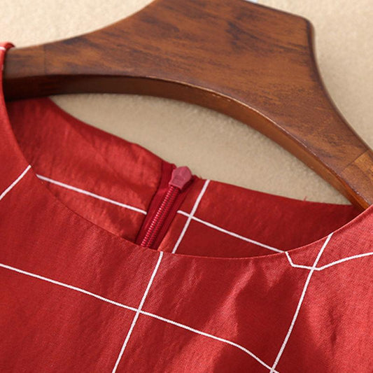 Female Summer Simple and Elegant Dress Slim Sleeveless Medium Long Holiday Graceful Dress