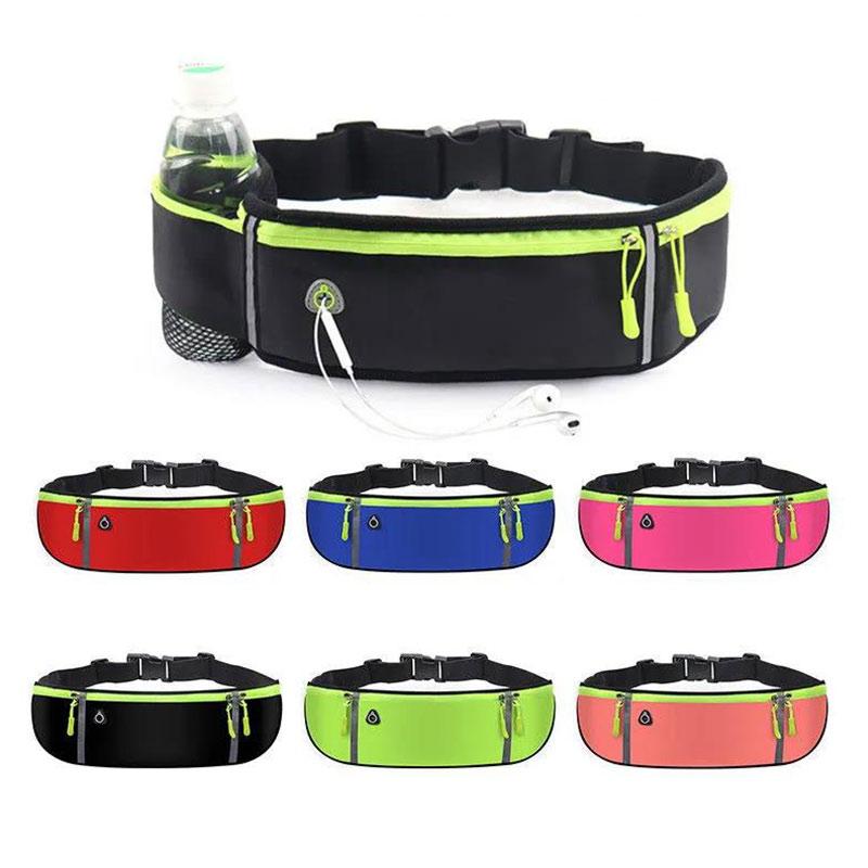 Sports Waist Bag Men and Women Running Mobile Phone Bag Ultra-thin Invisible Waterproof Outdoor Multi-function Belt Fashion Waist Bag