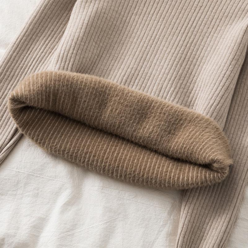 Omen's Sweater Thickened Velvet Half High Collar Autumn Winter All-match Thinner Knitted Bottoming Shirt Warm Clothes Women