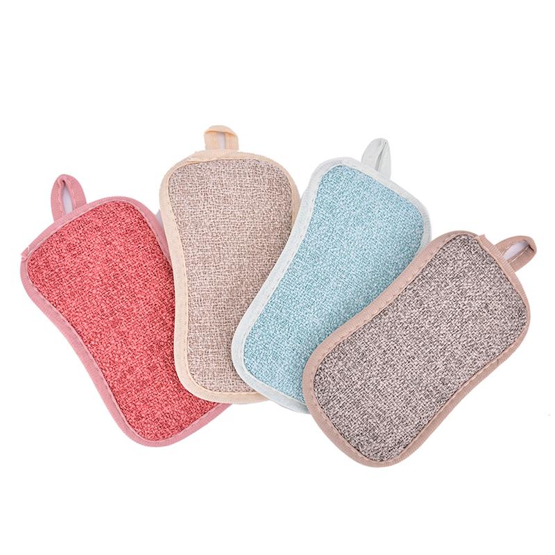 8pcs Reusable Double Sided Scouring Pad Cleaning Tools Magic Sponges Cloth