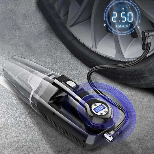 Four-in-one Car Vacuum Cleaner Air Pump Wireless Charging Home Car Dual-use Air Pump Powerful Special High-power Cleaning Tool