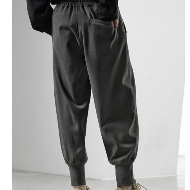 Casual Sports Trousers Men's Loose Wide Leg Lace Drawstring Elastic Waist Fashion All-match Harem Sweatpants