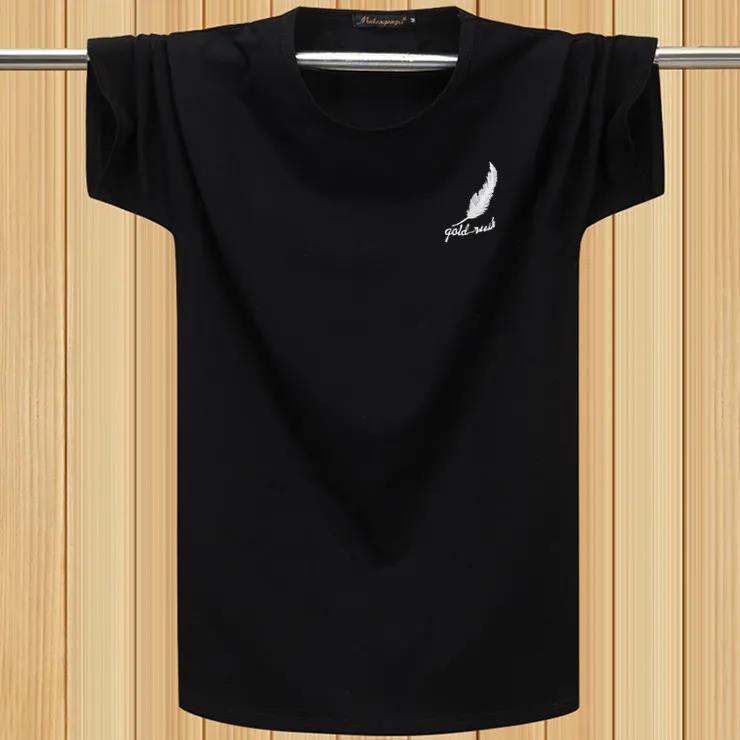 Young Men's Short Sleeve T-shirt Men's Large Size Short T Student Regular Half Sleeve Top