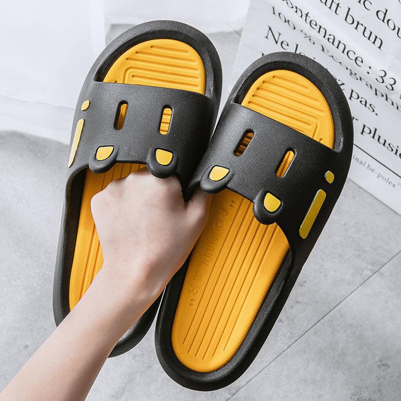 Slippers Men Women Outdoor Summer Soft Bottom Comfortable Bathing Non-slip Deodorant Cute Household Sandals Slippers