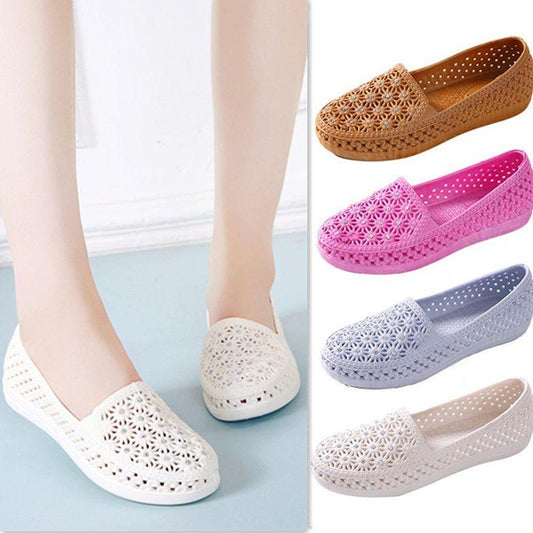 Pair of Shoes Women Hollow Out Breathable Sandals Couples Hole Beach Shoes