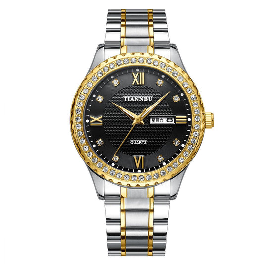 Luxury watches Brand Mens Automatic Watches Men Stainless Calendar Mechanical Wristwatch