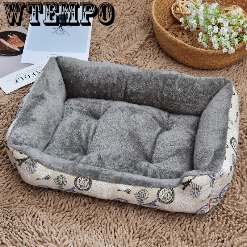 Pet Dog Bed Mats Round Puppy Pads Winter Warm Velvet Soft Lounger Sofa for Kitten Puppy Cat Litter