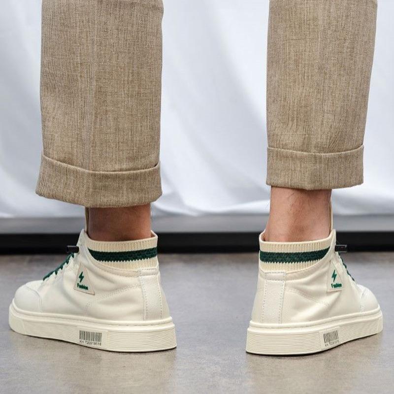 Summer Breathable High-top Shoes Men's Canvas All-match Trendy Shoes Korean Casual Sneakers
