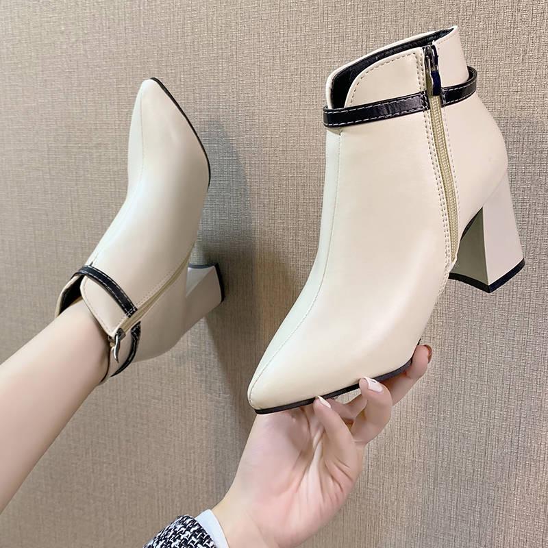 Women Shoes High Heel Fashion Erogenous Autumn Super High Heel Boots Pointed Toe Women Boots Size